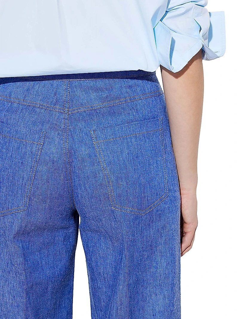 Jane - Stretch Denim Flare-leg High Waist Jeans