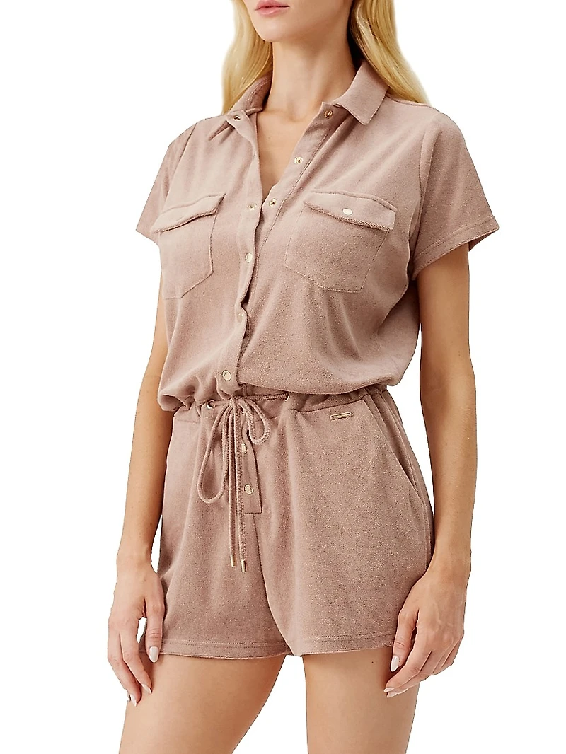 Cheryl Terry Short-Sleeve Romper