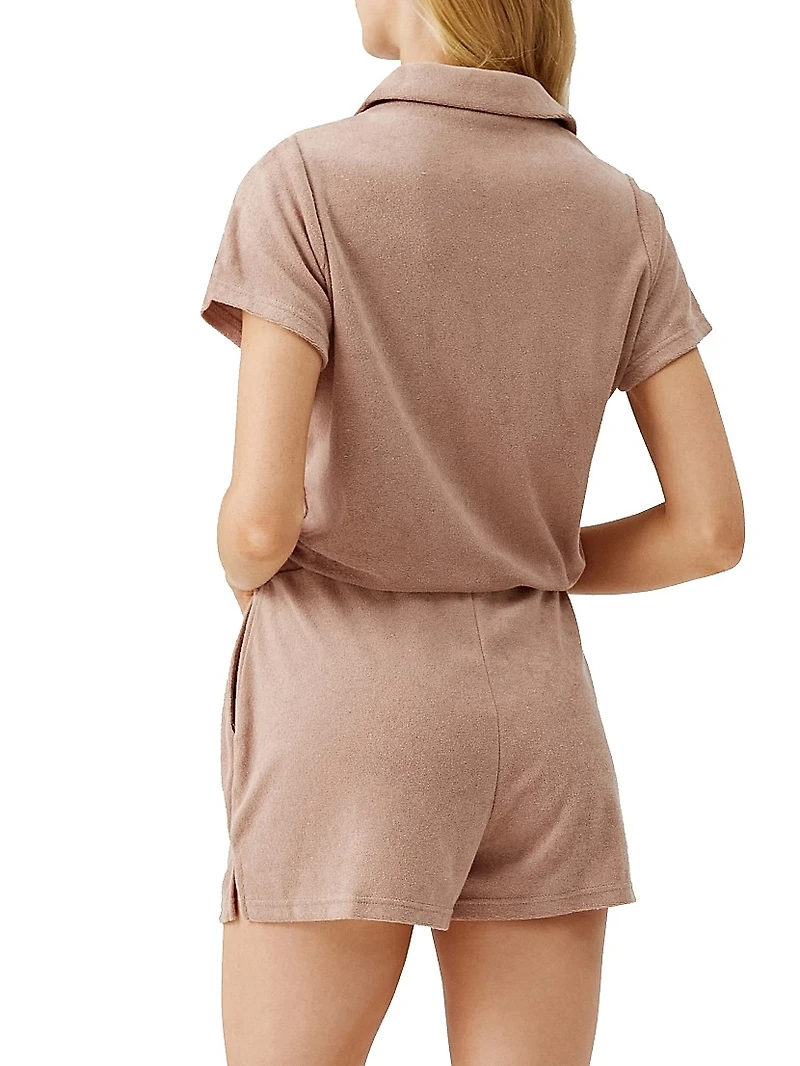 Cheryl Terry Short-Sleeve Romper