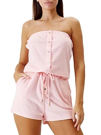 Venus Terry Strapless Romper
