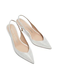 Eva 75MM Leather Slingback Pumps