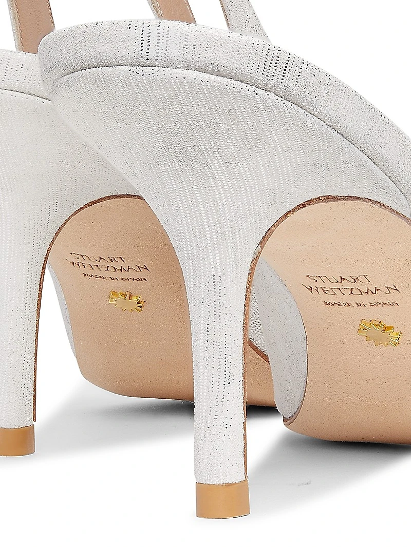 Eva 75MM Leather Slingback Pumps