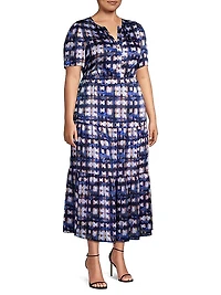 Daydream Satin Chiffon Maxi Dress