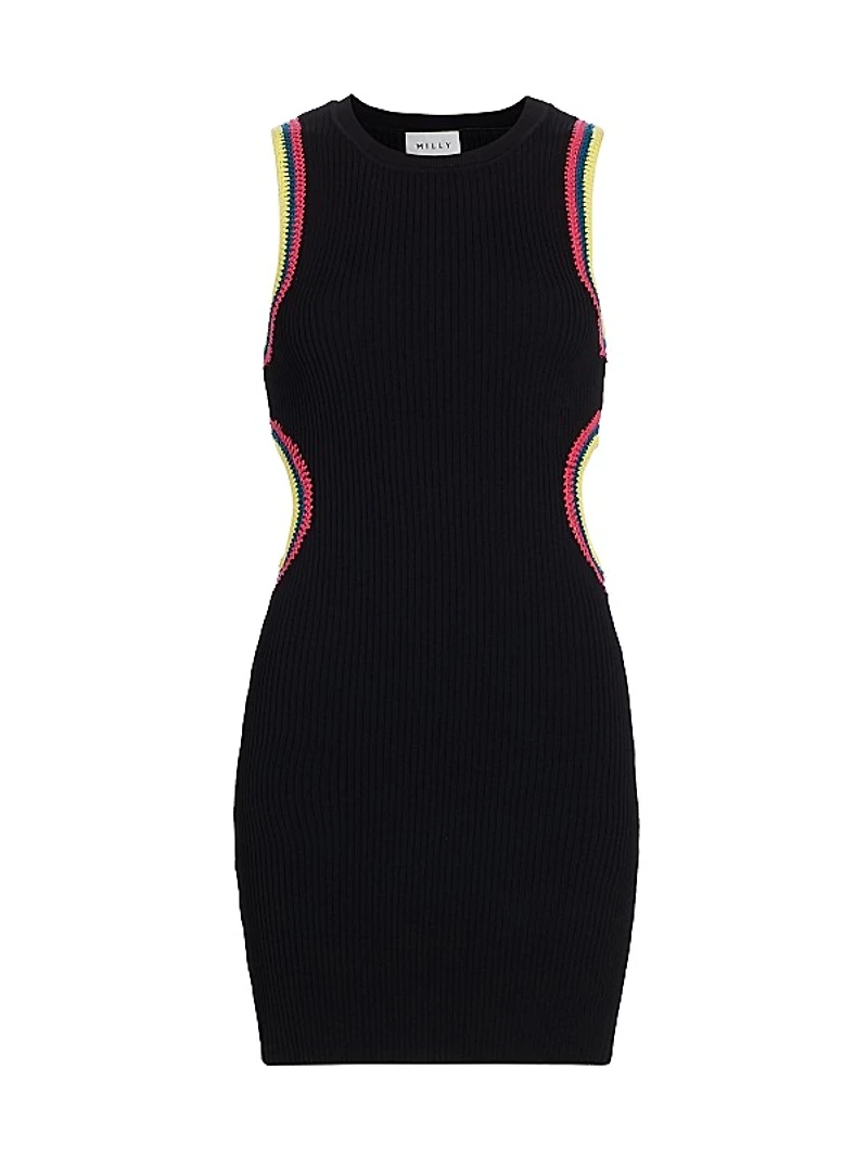 Crochet Cut-Out Minidress