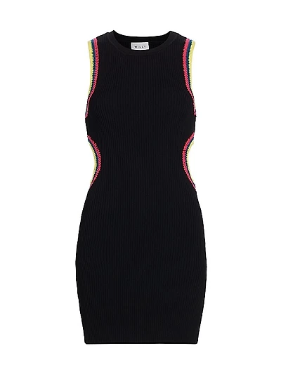 Crochet Cut-Out Minidress