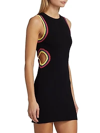 Crochet Cut-Out Minidress