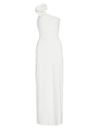 Adda One-Shoulder Ruffled Maxi Dress