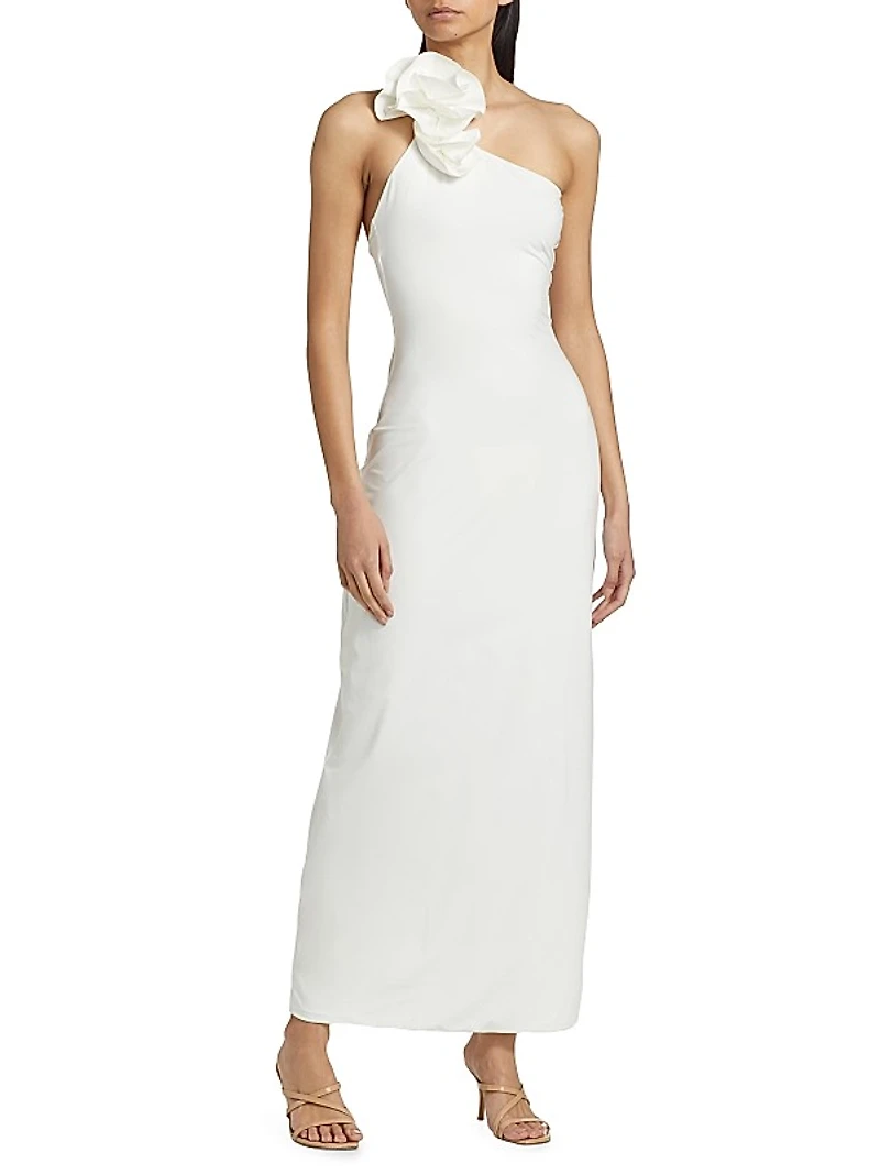 Adda One-Shoulder Ruffled Maxi Dress