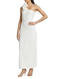 Adda One-Shoulder Ruffled Maxi Dress