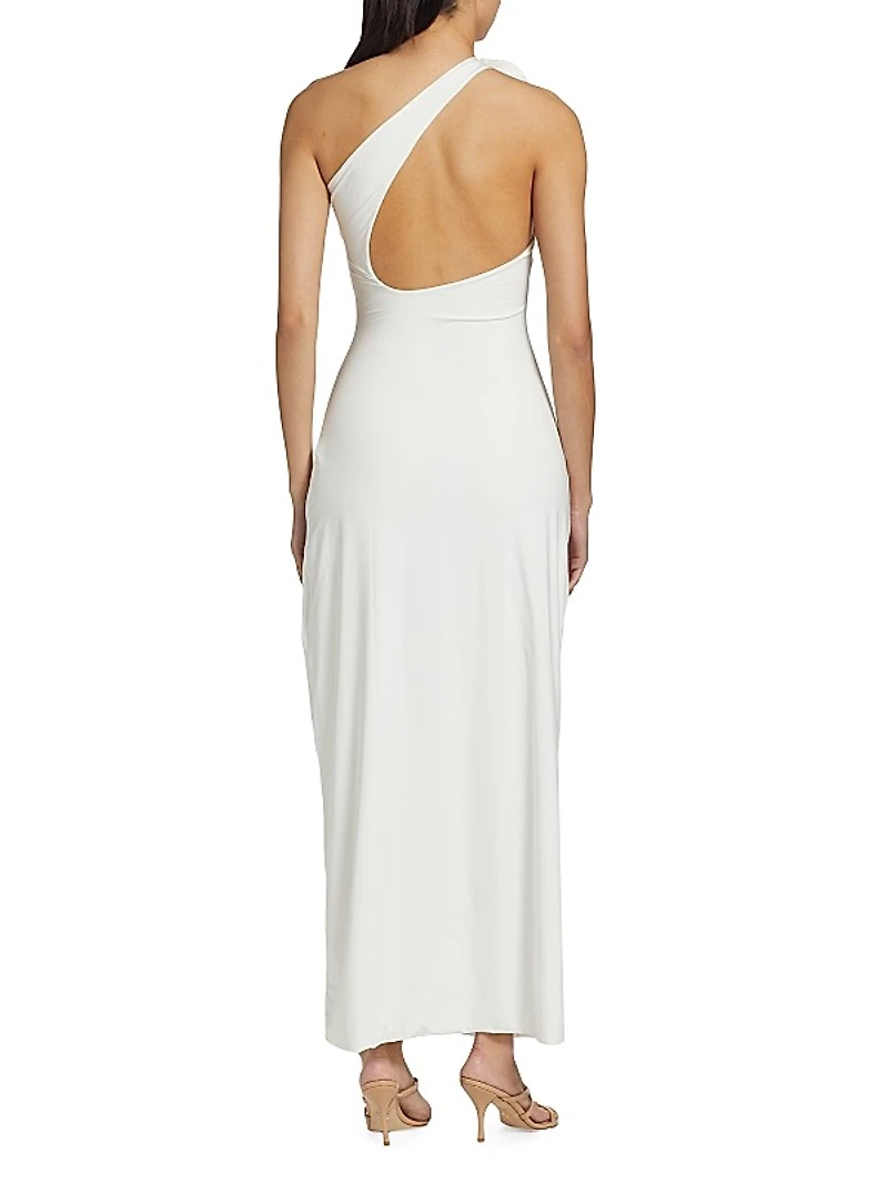 Adda One-Shoulder Ruffled Maxi Dress