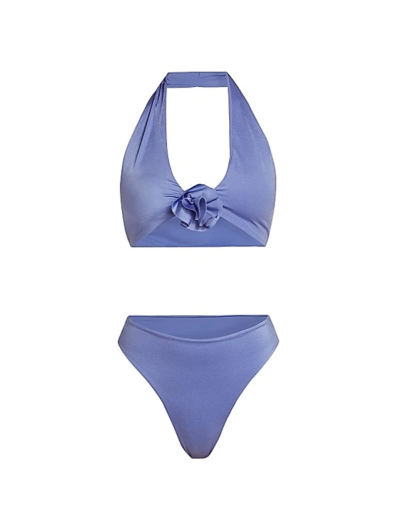 Al Sur Lebrija Halter High-Waisted Bikini