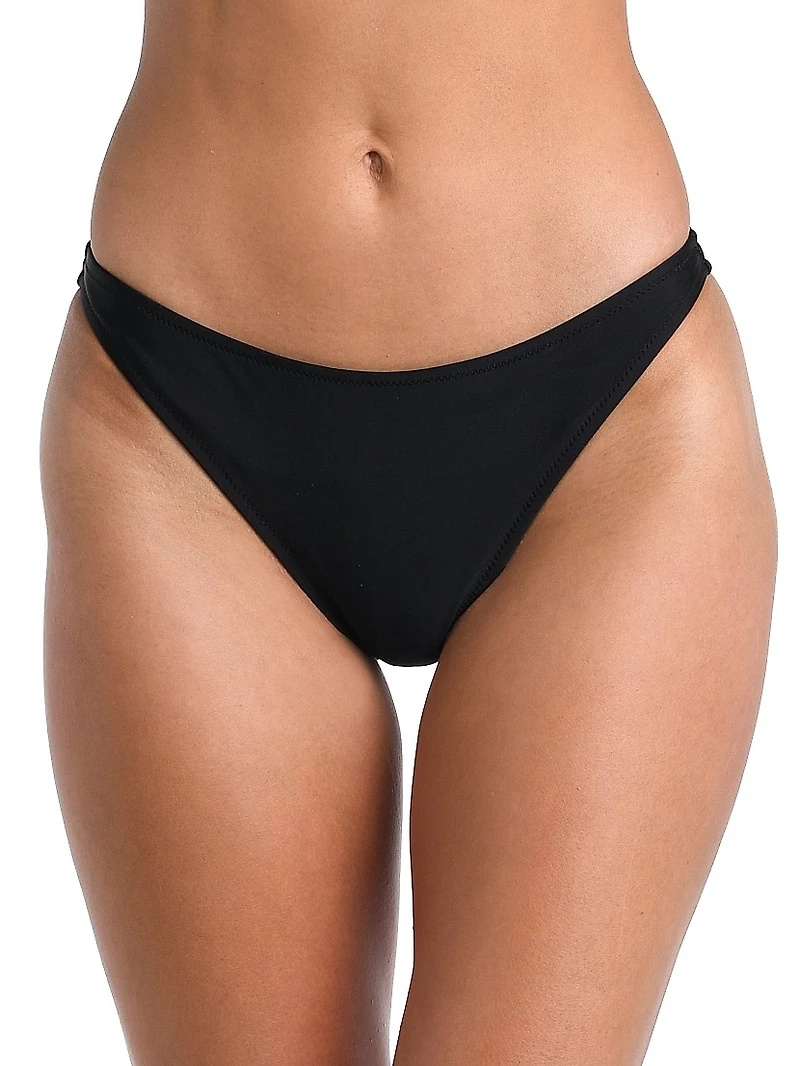 Solids Jean Scoop-Front Bikini Bottom