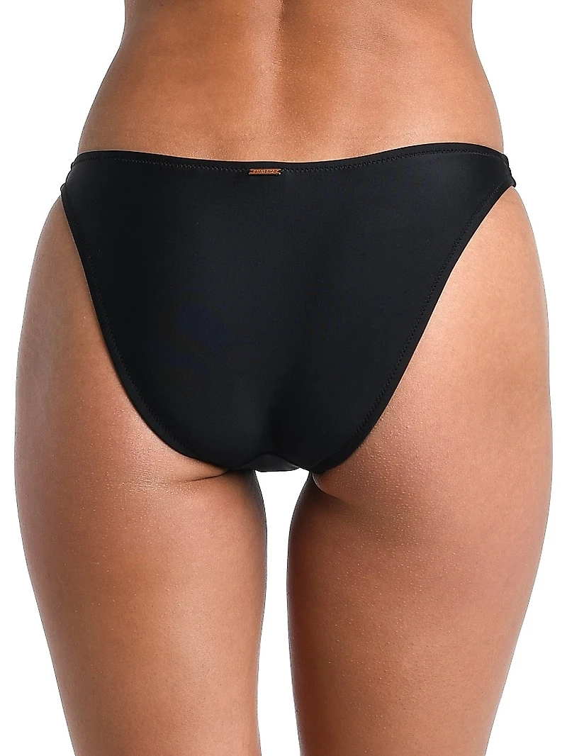 Solids Jean Scoop-Front Bikini Bottom