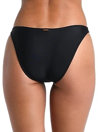 Solids Jean Scoop-Front Bikini Bottom