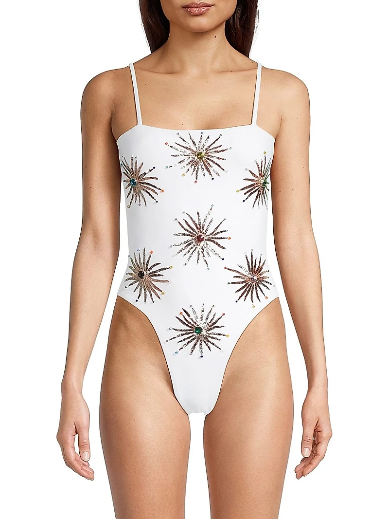 Dolly Sequined One-Piece Swimsuit