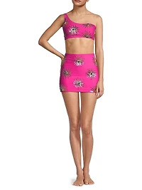 Beatrix Sunburst 2-Piece Swim Skirt Set