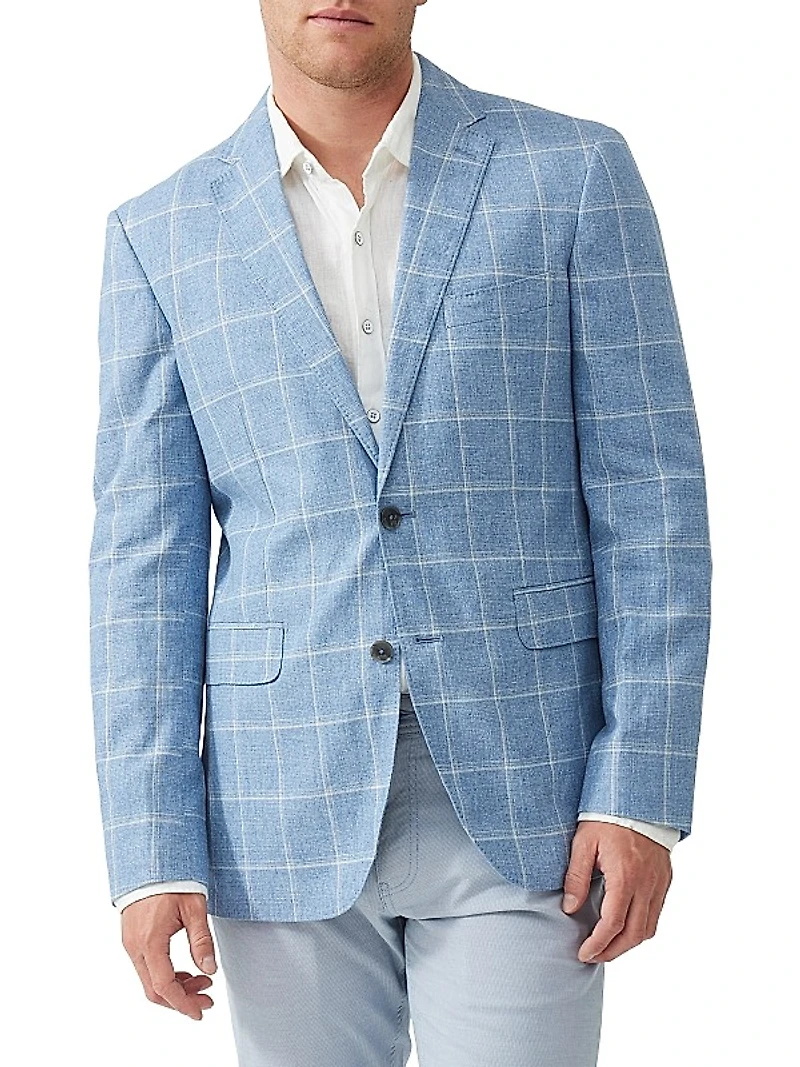 Mayfield Park Checked Two-Button Slim-Fit Sport Coat