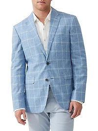 Mayfield Park Checked Two-Button Slim-Fit Sport Coat