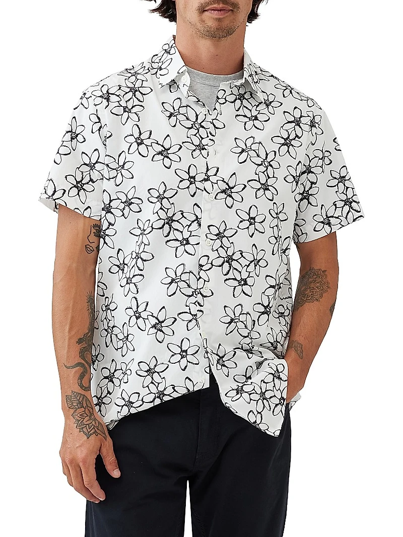 Wingrove Floral Cotton Slim-Fit Shirt
