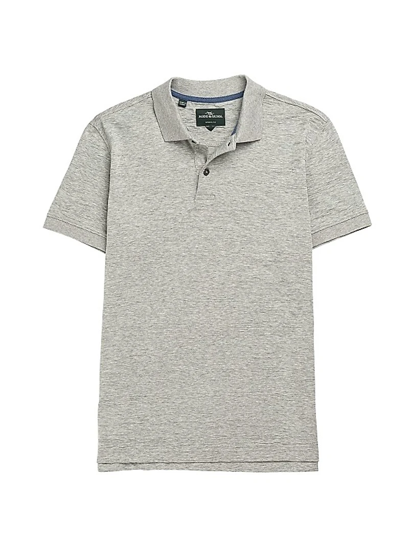 Banks Road Jacquard Cotton Slim-Fit Polo Shirt