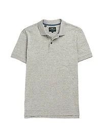 Banks Road Jacquard Cotton Slim-Fit Polo Shirt