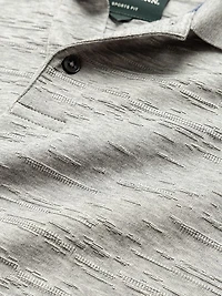 Banks Road Jacquard Cotton Slim-Fit Polo Shirt