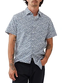 Bolton Street Abstfract Cotton Slim-Fit Shirt