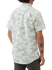 Montcalm Palm Leaf Print Short-Sleeve Shirt