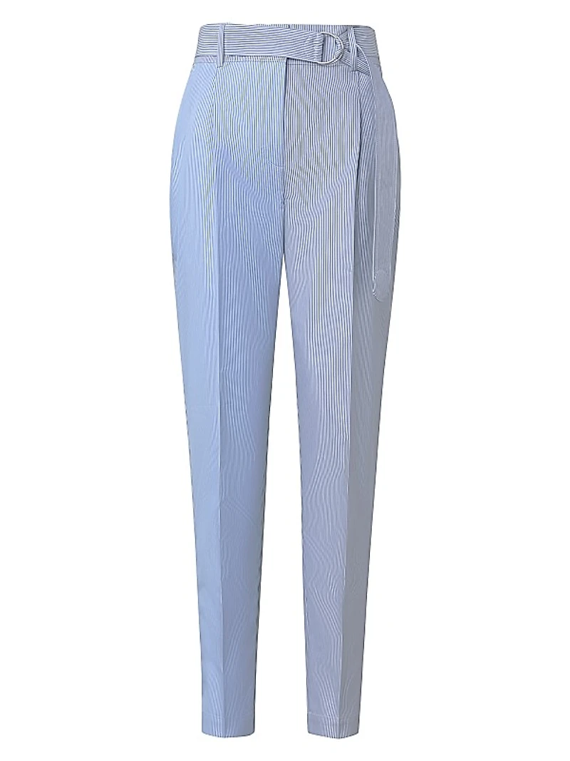 Fred Pinstripe Cotton Tapered Pants