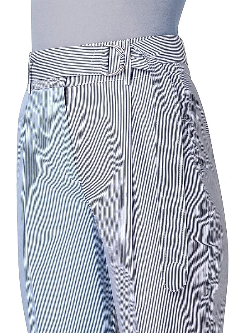Fred Pinstripe Cotton Tapered Pants