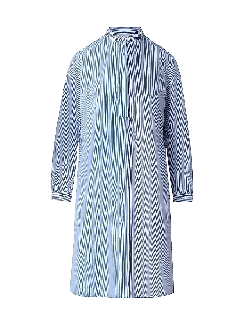 Micro-Striped Cotton Poplin Shirtdress