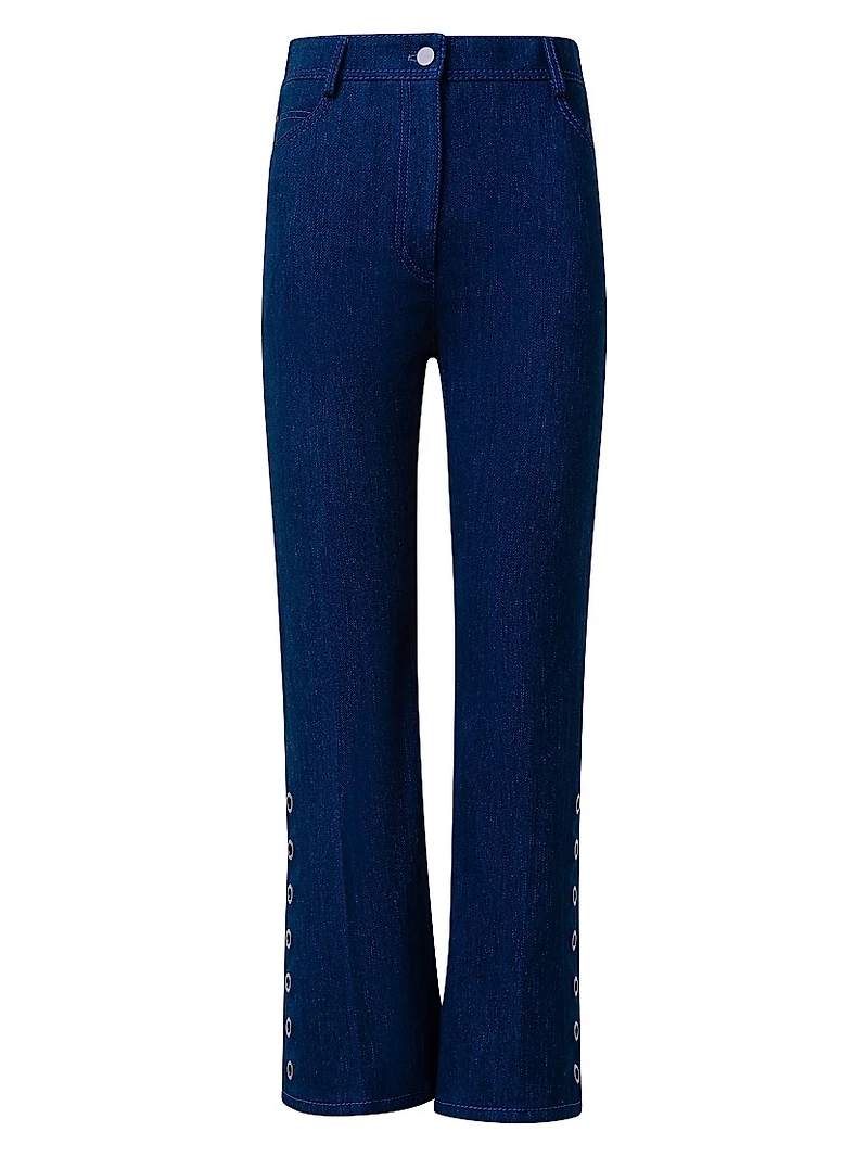 Cali High-Rise Stretch Flared Jeans