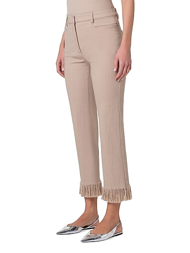 Marli Fringe Tapered Ankle Jeans