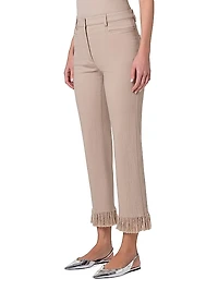 Marli Fringe Tapered Ankle Jeans