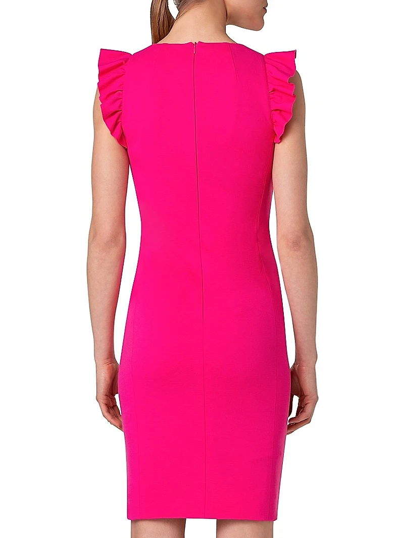 Signature Jersey V-Neck Midi-Dress
