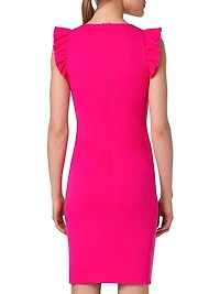 Signature Jersey V-Neck Midi-Dress