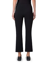 Jersey Boot-Cut Crop Pants