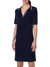 Wool-Blend Polo Dress