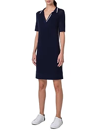 Wool-Blend Polo Dress