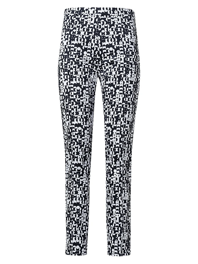 Franca Geometric Slim Crop Pants