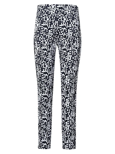 Franca Geometric Slim Crop Pants