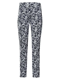 Franca Geometric Slim Crop Pants