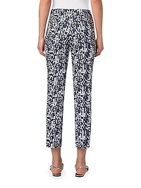 Franca Geometric Slim Crop Pants