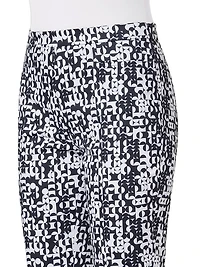 Franca Geometric Slim Crop Pants