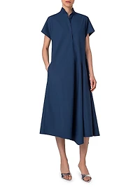 Cotton A-Line Shirtdress