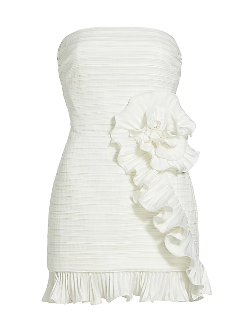 Isla Ruffle-Trim Minidress