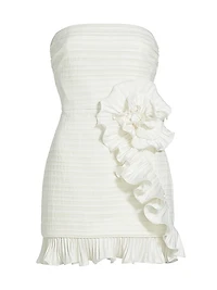 Isla Ruffle-Trim Minidress