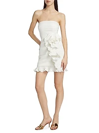 Isla Ruffle-Trim Minidress