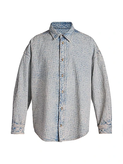 Setar Denim Monogram Shirt