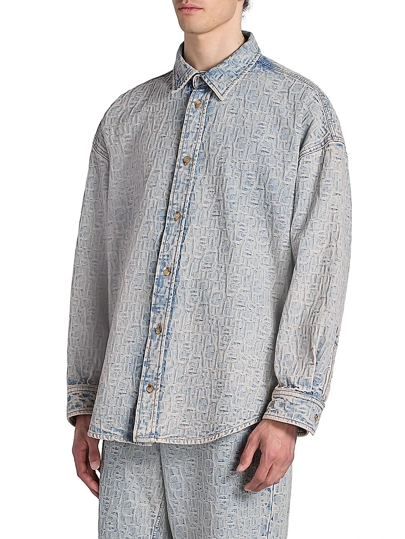Setar Denim Monogram Shirt
